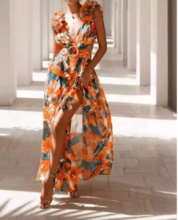 Juliette – Robe Bohème Dos Nu Fleurie