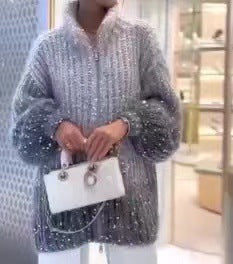 Pull Chaud Femme en Maille Tendance – Edition Noël & Fêtes d’Hiver
