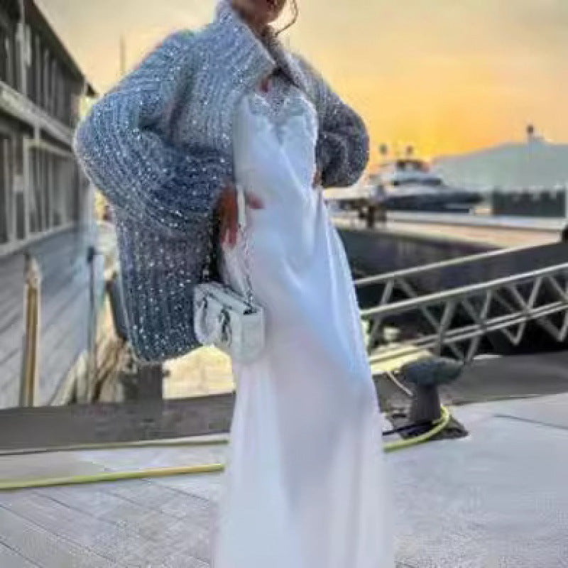 Pull Chaud Femme en Maille Tendance – Edition Noël & Fêtes d’Hiver