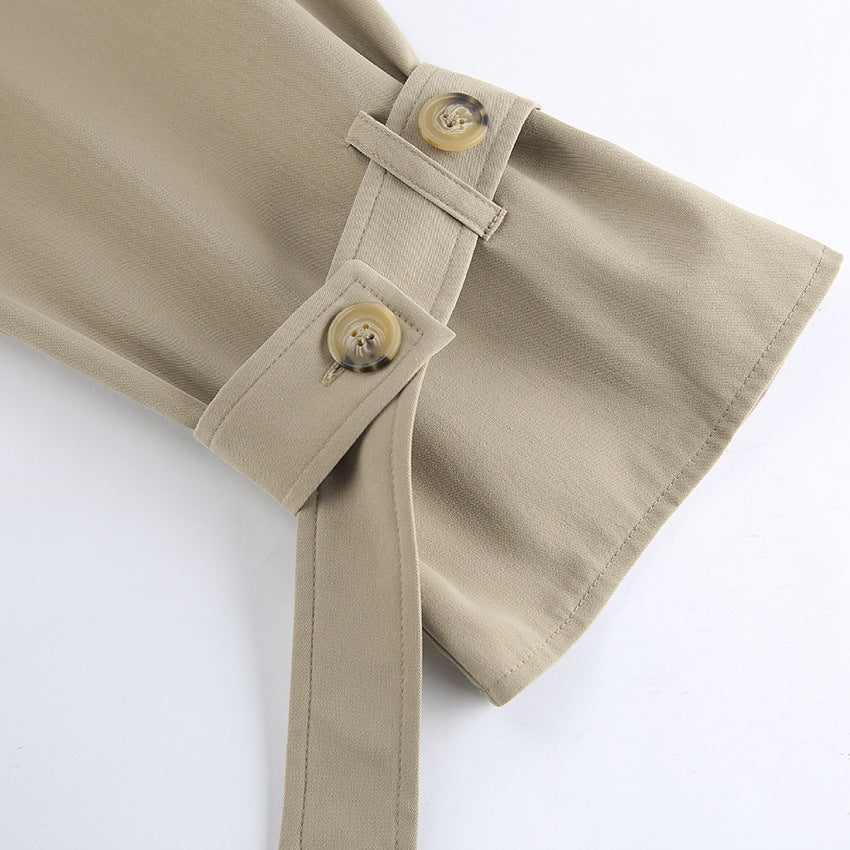 Veste Courte Kaki Femme – Style Minimaliste