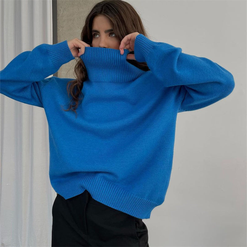 Pull Col Roulé Femme