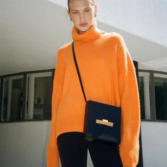 Pull Col Roulé Femme