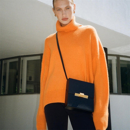 Pull Col Roulé Femme