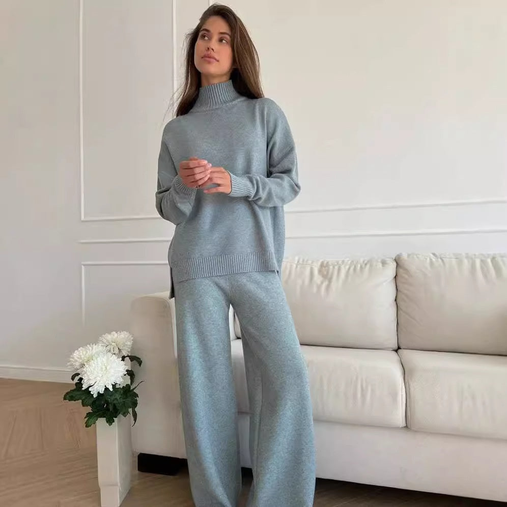Ensemble Maille – Pull Long & Pantalon Fluide