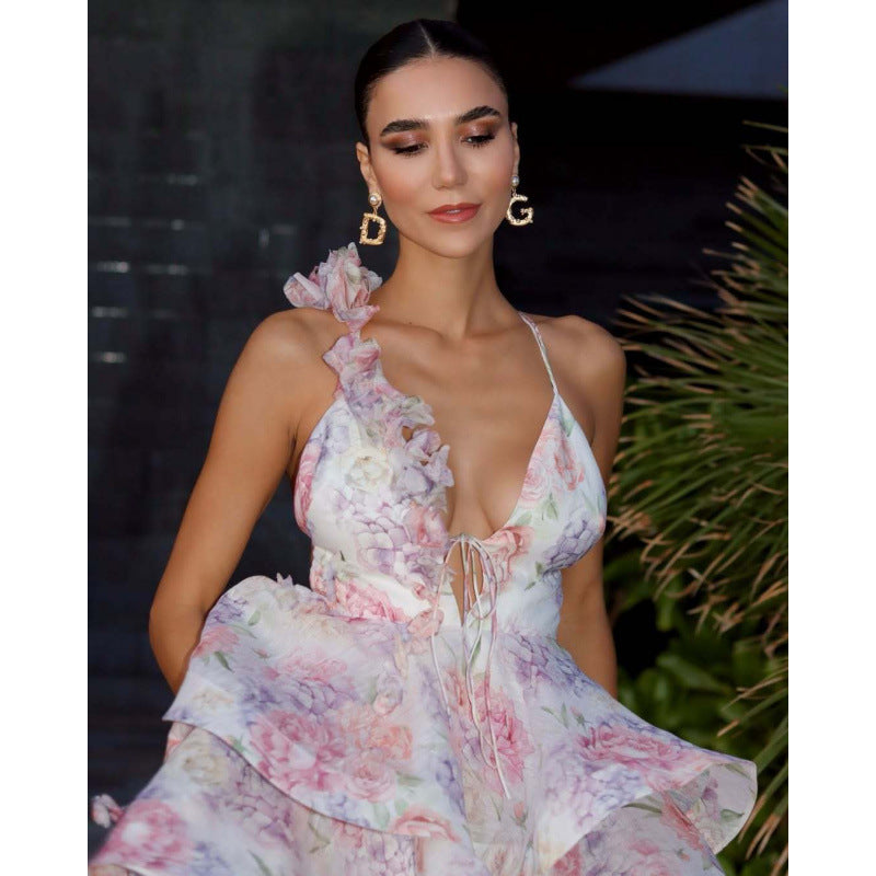 Isabella – Robe Longue Fleurie, Taille Mi-Haute et Charme Bohème