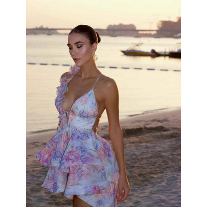 Isabella – Robe Longue Fleurie, Taille Mi-Haute et Charme Bohème