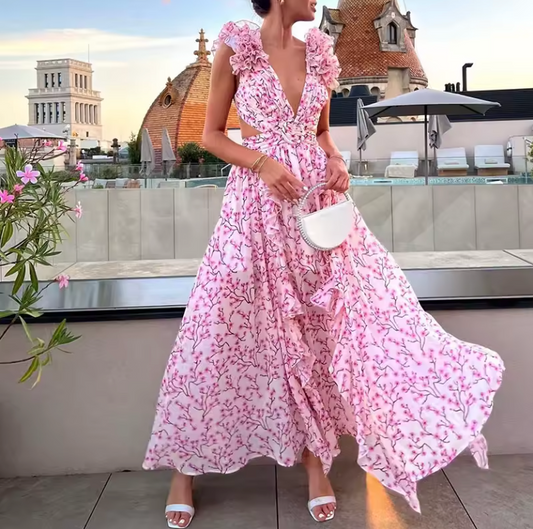 Juliette – Robe Bohème Dos Nu Fleurie