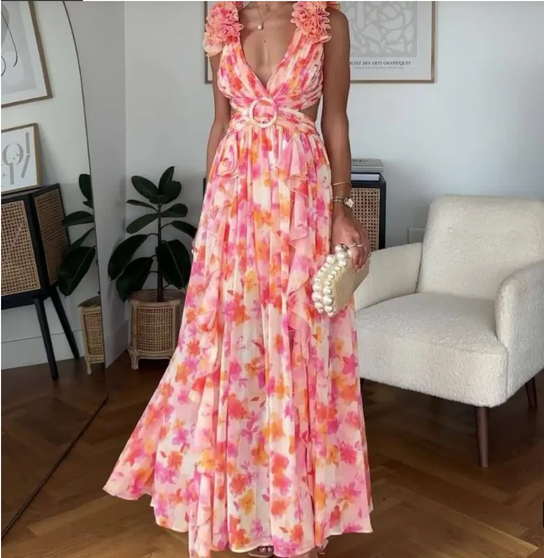 Juliette – Robe Bohème Dos Nu Fleurie