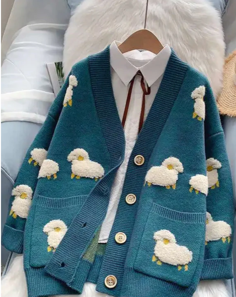 Cardigan Moutons Femme