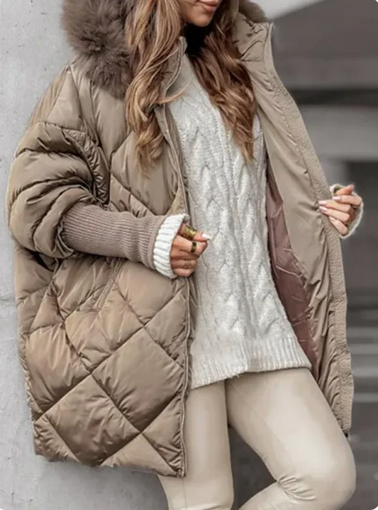 Manteau Matelassé Oversize Chic