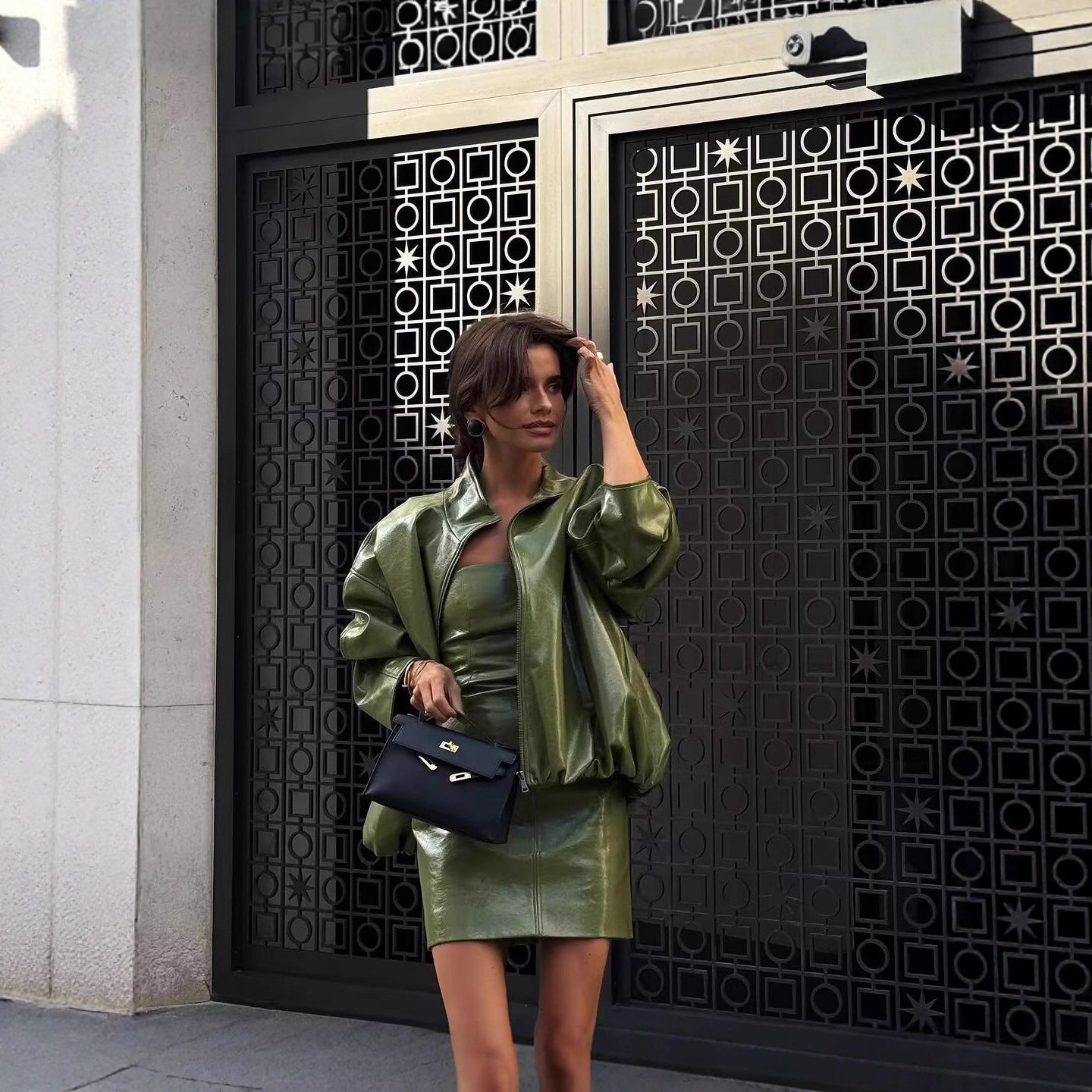 Robe Bustier Effet Cuir