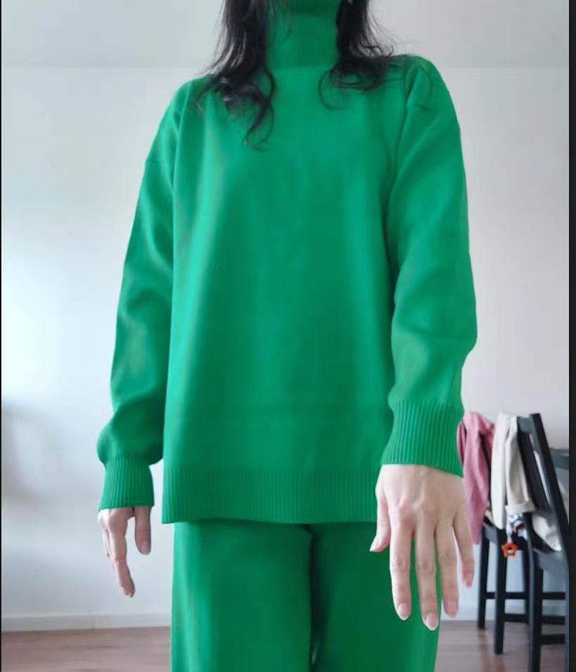 Ensemble Maille – Pull Long & Pantalon Fluide