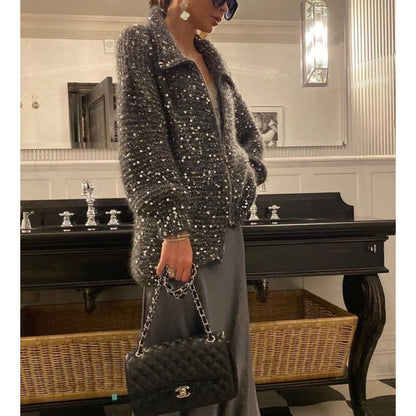 Pull Chaud Femme en Maille Tendance – Edition Noël & Fêtes d’Hiver